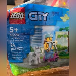 New LEGO City Dog Park Girl Scooter Set